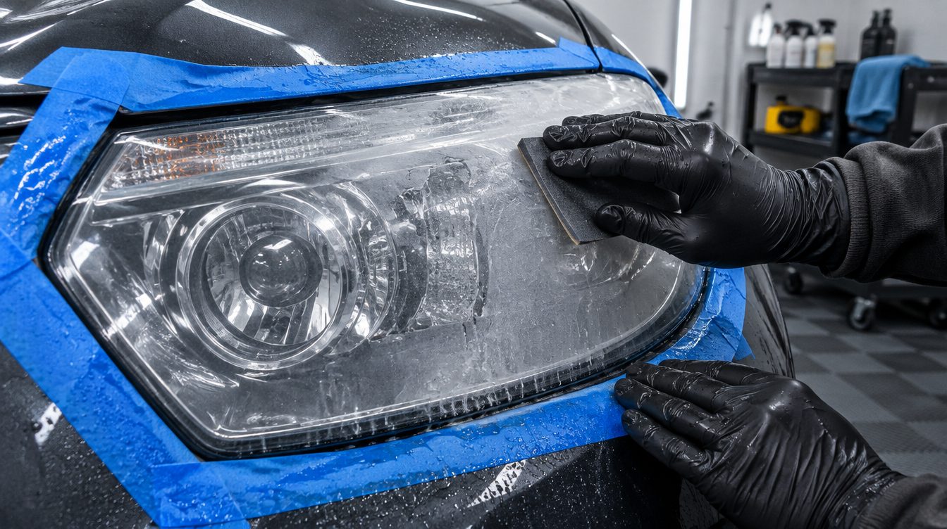 Mokro brušenje fara pre nanošenja zaštitnog sloja